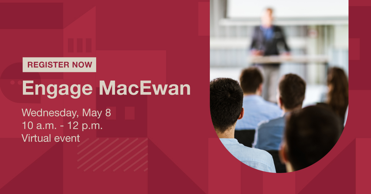 Don’t forget to register for Engage MacEwan! Community partners can connect with passionate #MacEwanU staff and instructors and learn about opportunities for community-partnered projects. Learn more. #abpse @MacEwanC_E bit.ly/3WiGfY6