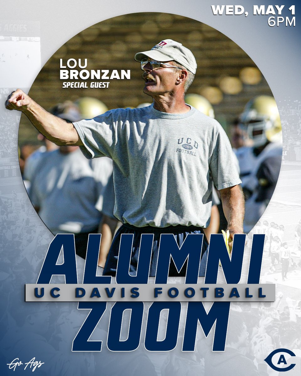 Make sure you RSVP to join us on our first Alumni Zoom with special guest and Class of 2024 Hall of Fame Inductee, Lou Bronzan. 📲RSVP here: lp.constantcontactpages.com/ev/reg/ua3j8v4 #GoAgs