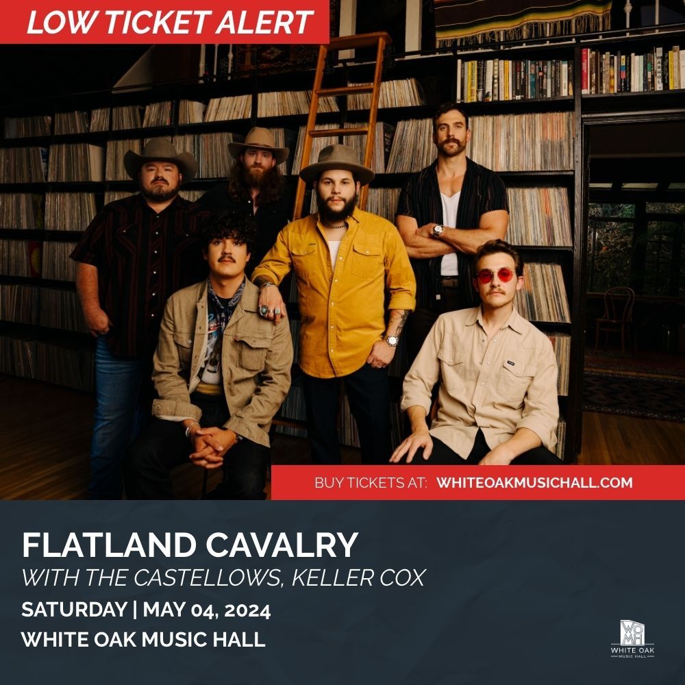 🚨 LOW TICKET ALERT 🚨 Country/Americana band @FlatlandCavalry will be taking over the Lawn THIS SATURDAY (5/4) for the 'Wandering Star' tour, and tickets are almost gone 🌌 Get your tix now before its too late: flys.pw/mqd 🎟️