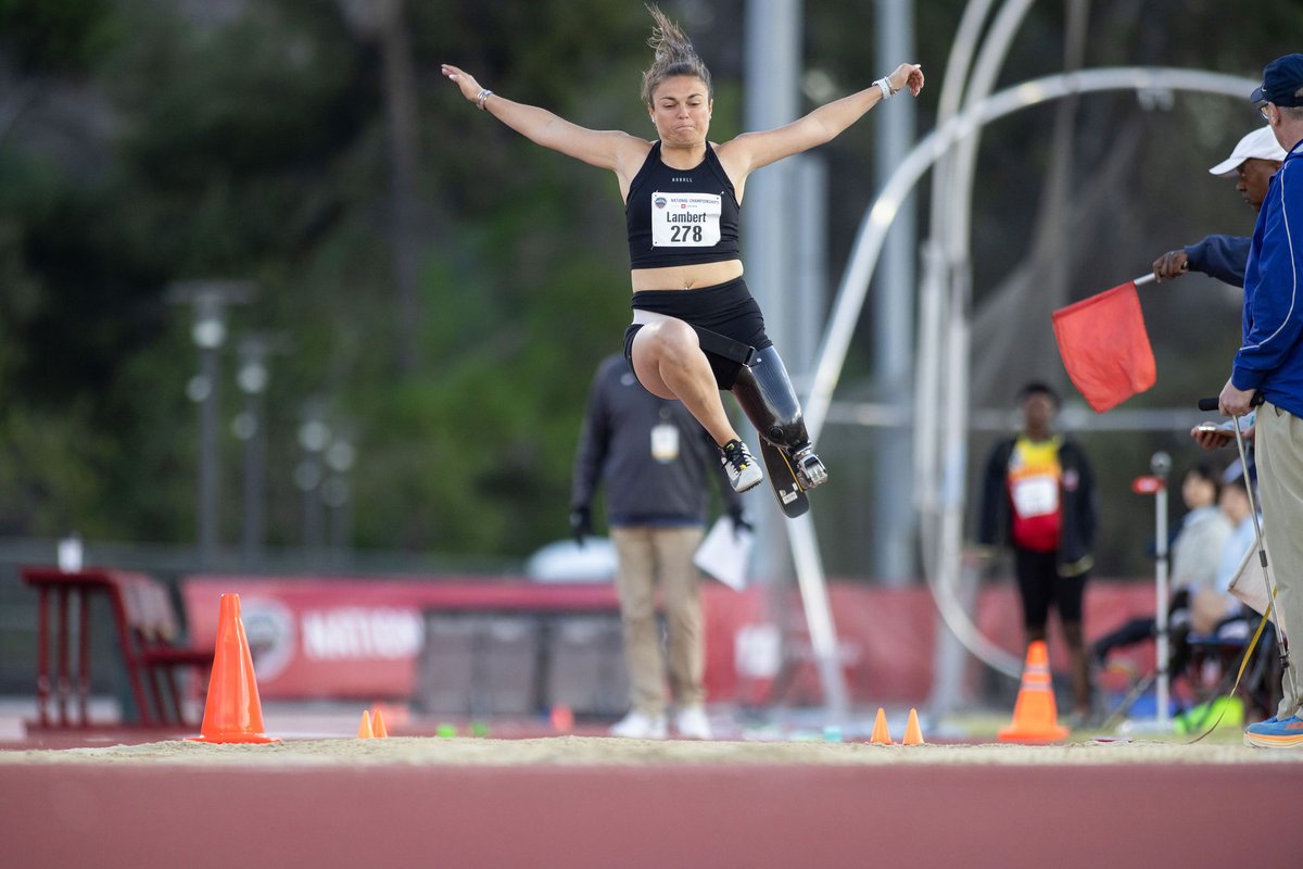 Breaking records, taking names 😤 Less than 3 months into her long jumping career, Paralympian Noelle Lambert broke the Americas Record in the T63 long jump. She talks transitioning to a new event, going for her second Paralympics and more. 📰: go.teamusa.org/3QpCdd4