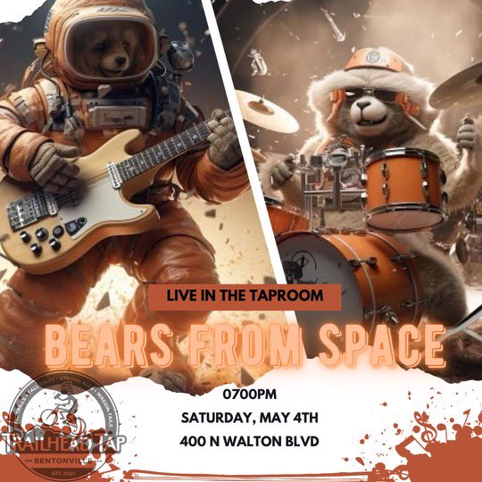 Join the Bears from space for another cosmic concert at Trailhead tap