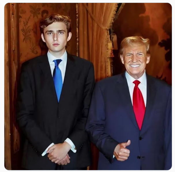 What's the difference between Luke Skywalker and Barron Trump?

One's dad is a disfigured villain who destroys planets. The other's dad is Darth Vader.
