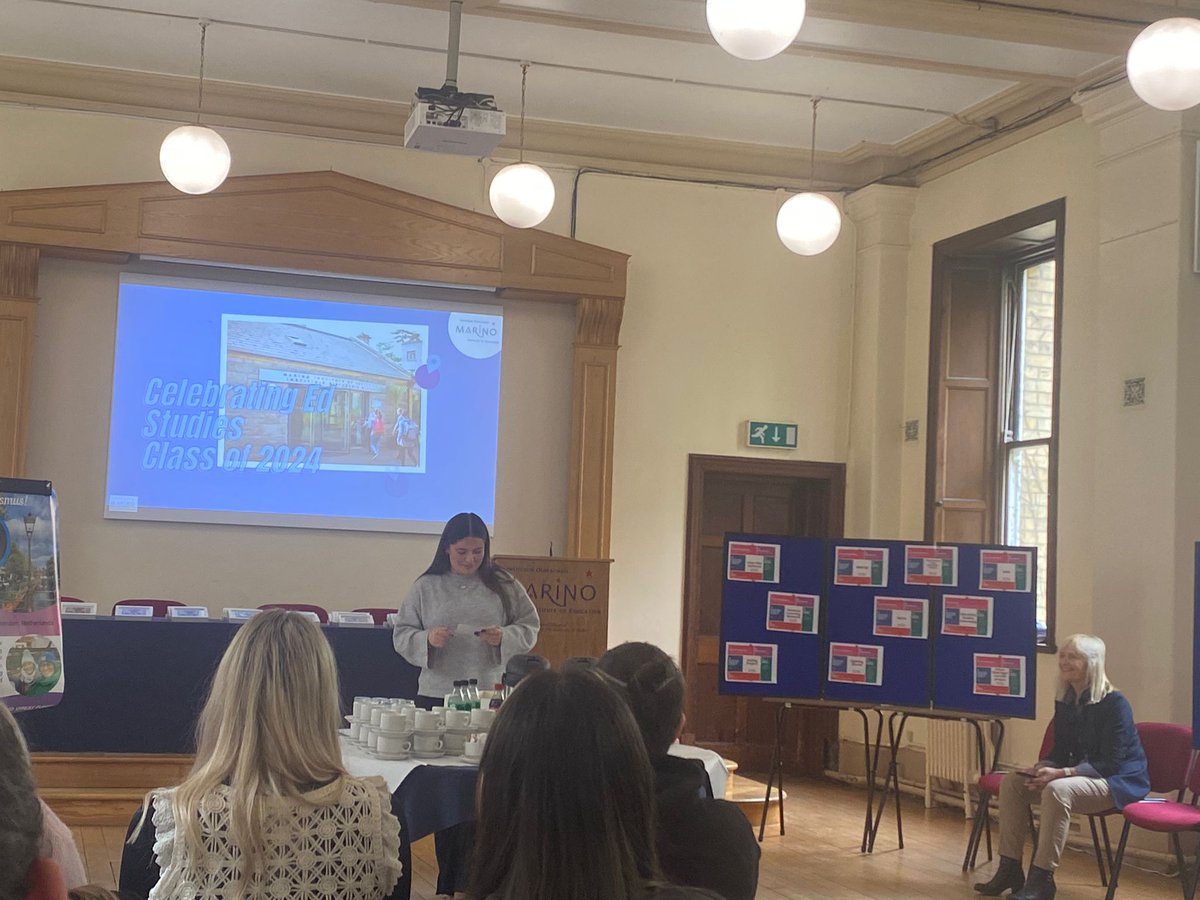Fantastic celebration today for our final year Ed Studies students Ciana Byrne Deans gave a fantastic speech to a cohort of students who had a unique college experience, entering first year in the midst of a pandemic before coming to campus and building a wonderful community