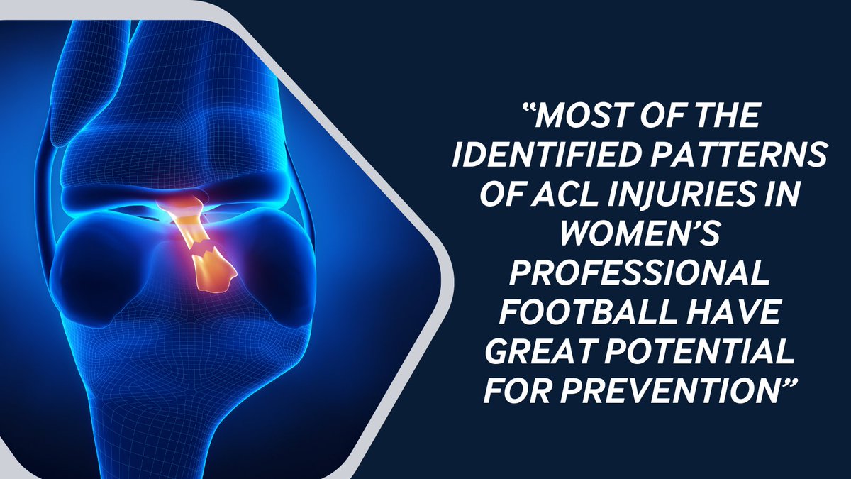 🚨 NEW #OriginalResearch ⚽ Four distinct patterns of ACL injury in women’s professional football (soccer): a systematic video analysis of 37 match injuries 🙌 You heard it here first! bit.ly/4a4n5si #ACL #WomensSport #KneeInjury #Progress @Hendrik_Bloch @Chrs_Kln