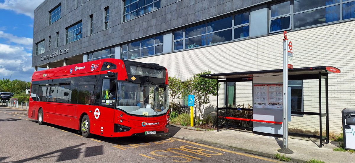 TfL route 276 (Newham Hospital - Stoke Newington) operated by Stagecoach London. Is in the process of using all new electric Volvo BZL/MCV single decker buses. 66034 is seen outside Gateway Surgical Centre in Plaistow. Tuesday 30th April 2024