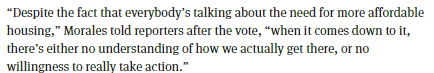 I asked Councilmember Morales if she called any of her colleagues 'evil' or a 'corporate shill' because I couldn't find it. Her answer was 'I did not.' The most I could find was this in @heidigroover's story. Willing to be corrected if there's more I missed.