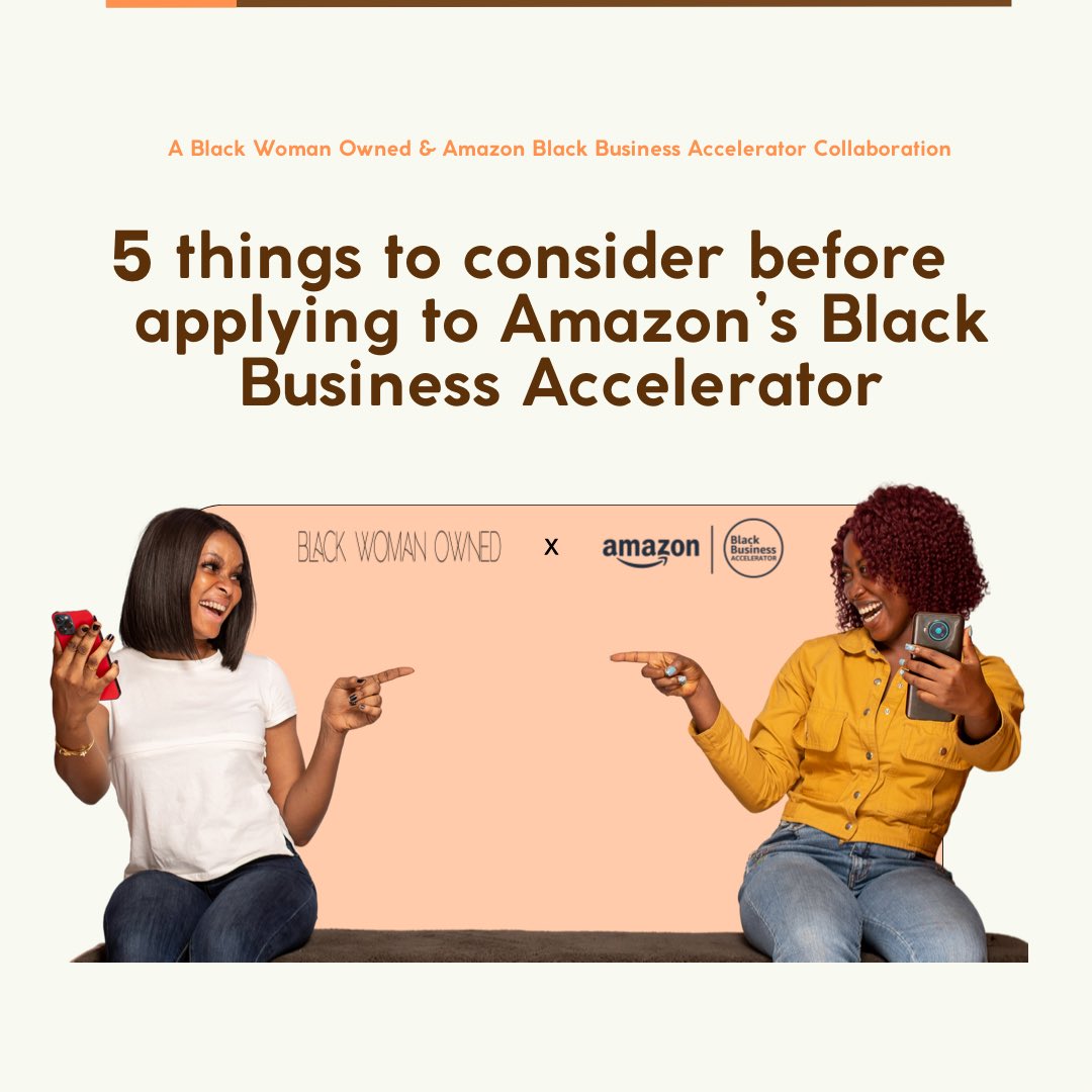 LET’S GET INTO THE DETAILS

Sis, have you been interested in the @amazon Black Business Accelerator? Is it on your to-do list for 2024? Yes? 

Well good, let’s get into 5 things to consider before you take the leap and get started. 

#AmazonBBA #BlackWomanOwned #InfoSession #Ad