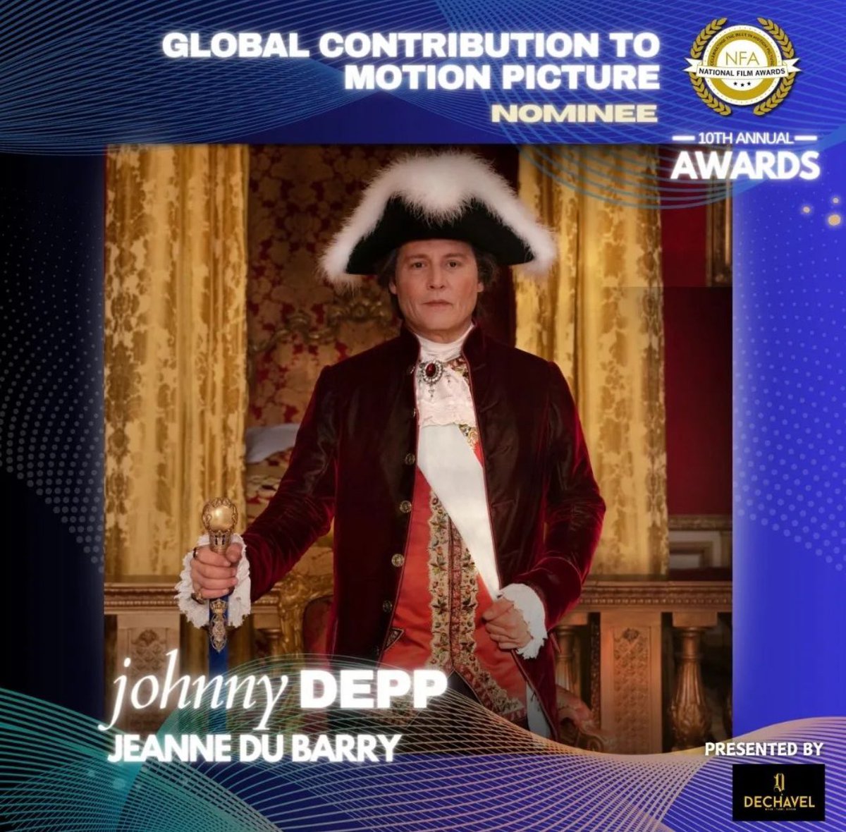 #JohnnyDepp nominated by the National Film Awards!! Go vote for Johnny at nationalfilmacademy.org  @in2_film  #JohnnyDeppKeepsWinning  #IStandWithJohnnyDepp #JohnnyDeppIsALegend #BestActor