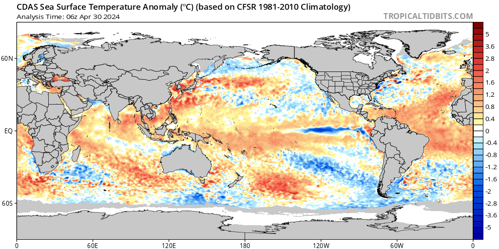 What spring barrier? It's clear that at the very least, El Niño is done. We are seeing an emerging La Niña signal and with cool subsurface waters, at the very least we'll remain here but we are more likely to see LN strengthen. This lends more confidence for busy ATL trop season.