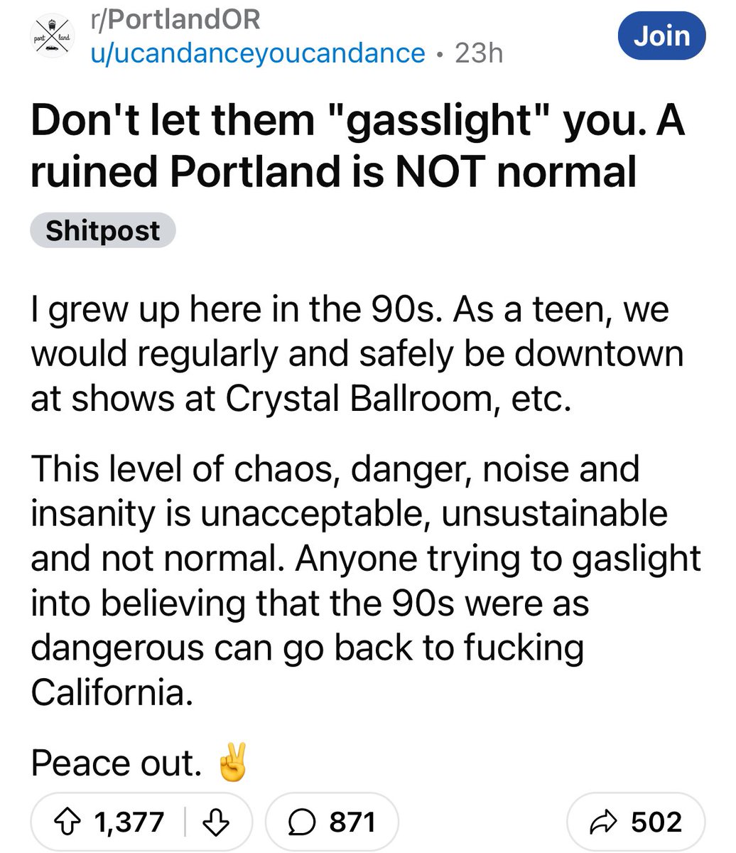 It's not normal. Portland is at zombie apocalypse levels due to leftist policy fails.