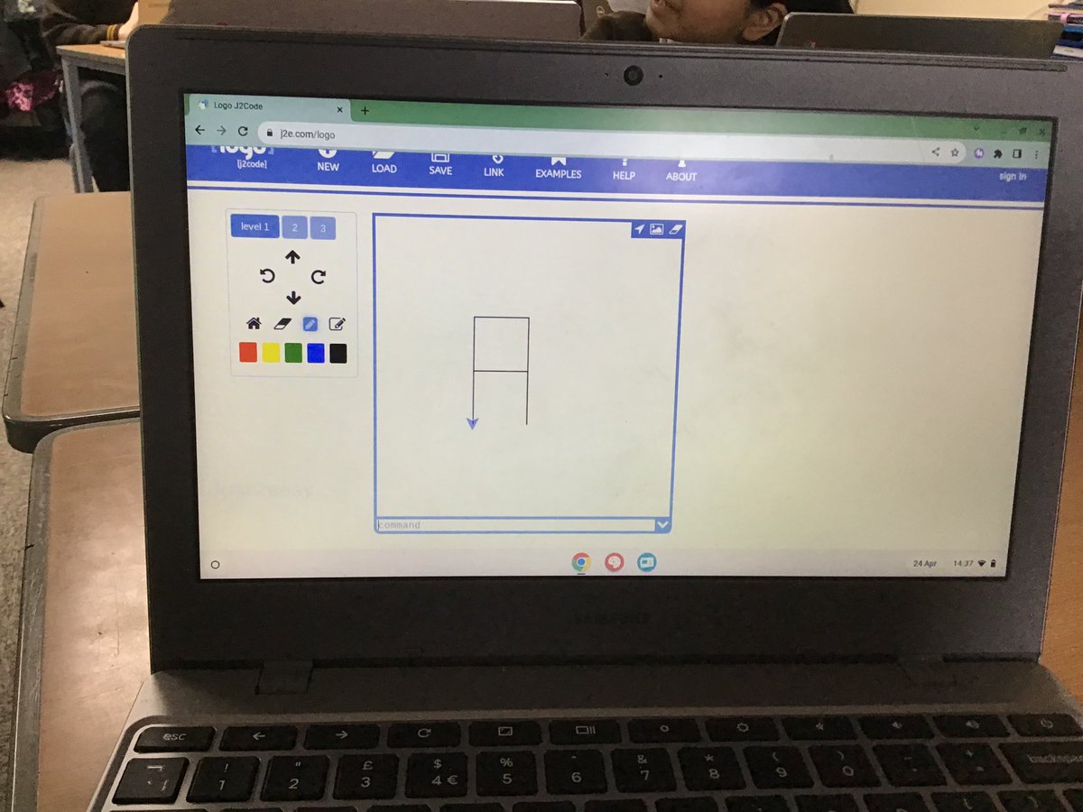 7StHerberts's tweet image. Using commands to create our initials #stherbertscomputing