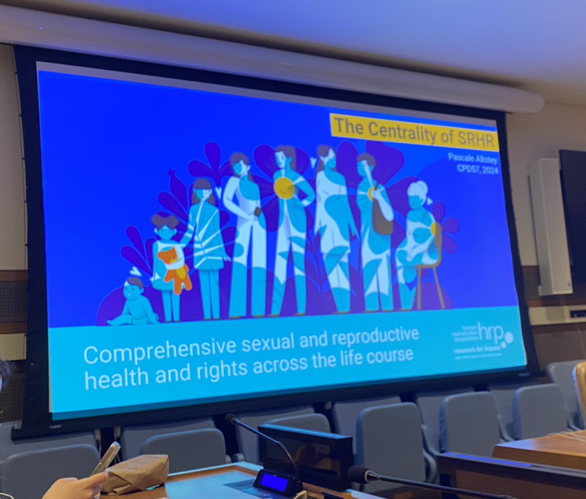 “Availability and quality of #SRHR services is a litmus test for the strength of a health system. Through assessing SRHR services, we determine areas for improvement to strengthen primary health care.” @PascaleAllotey on the centrality of SRHR. #CPD57 @HRPresearch @WHO