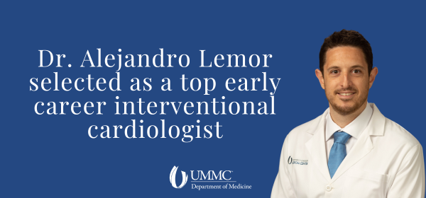 UMMC Department of Medicine (@ummcmedicine) on Twitter photo Dr. Alejandro Lemor has been named a top early-career interventional cardiologist by being selected as one of “30 in Their 30s” honorees by the Society for Cardiovascular Angiography & Interventions. Congrats <a href="/AlejandroLemor/">Alejandro Lemor MD, MS</a>!
ummcmedicinenews.org/2024/04/08/764… Dr. Alejandro Lemor has been named a top early-career interventional cardiologist by being selected as one of “30 in Their 30s” honorees by the Society for Cardiovascular Angiography & Interventions. Congrats <a href="/AlejandroLemor/">Alejandro Lemor MD, MS</a>!
ummcmedicinenews.org/2024/04/08/764…