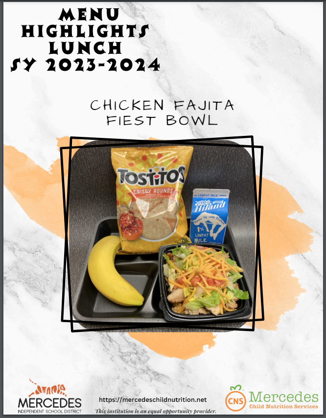 MISD_CNS's tweet photo. Highlighting our new lunch entrée, the Chicken Fajita Fiesta Bowl. Students had a great time enjoying this dish. The bowl consisted of chicken fajita, charro beans, spanish rice, and topped with lettuce, tomato and shredded cheese. 😋
@MercedesSchools https://t.co/kdIEvxPZpI