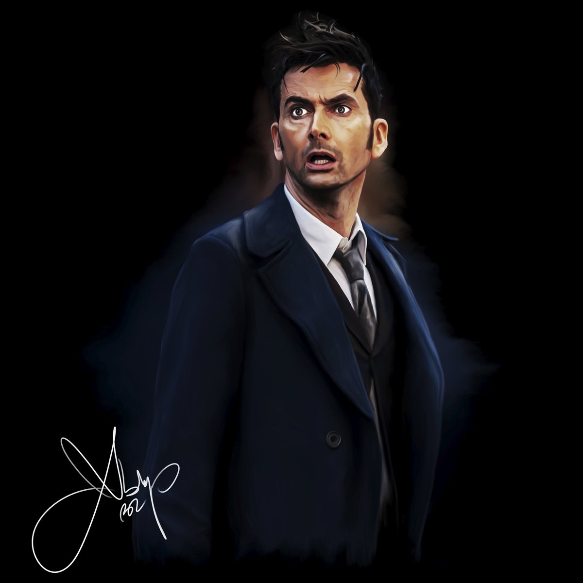 #14thdoctor #doctorwho #davidtennant #portait #painting