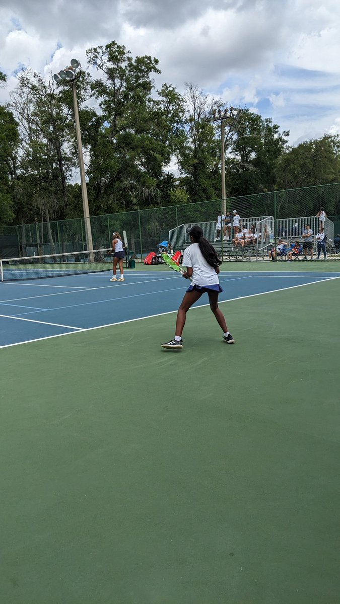 4A #FHSAA Girls Tennis State Championships are underway with Steinbrenner vs. Lake Nona!
