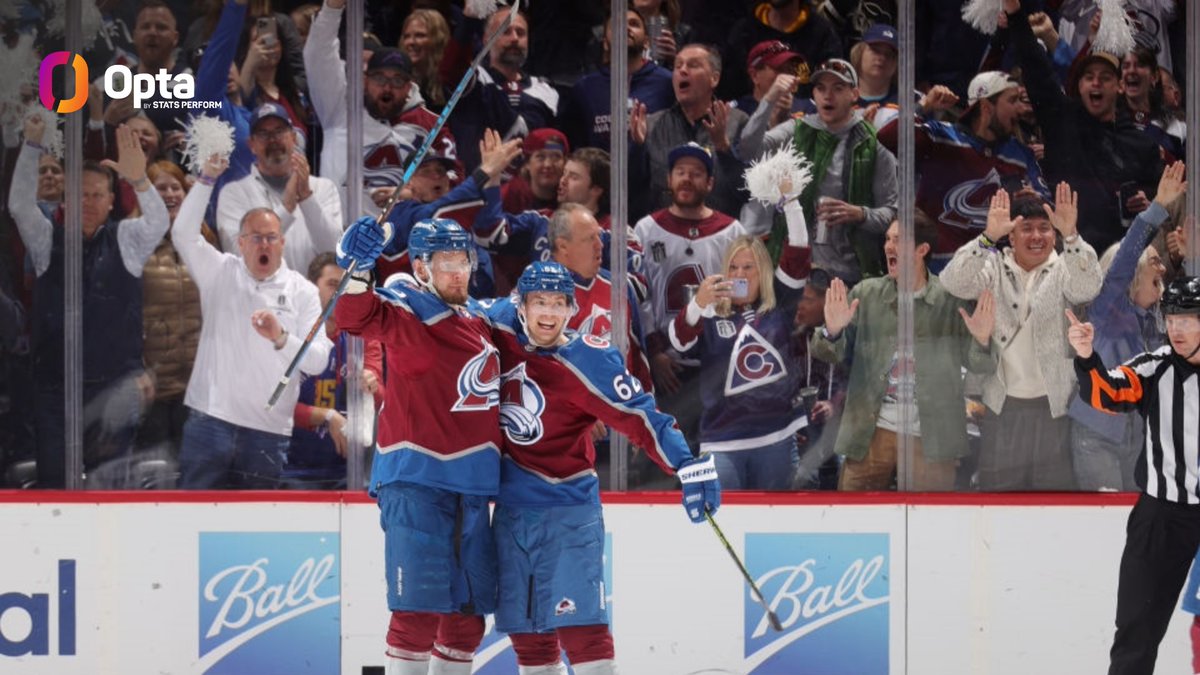 Artturi Lehkonen and Valeri Nichushkin are the third pair of NHL teammates to both score goals in each of their team’s first four games of a playoff year, after: - Joe Mullen and Lanny McDonald for Calgary in 1986 - Ron Duguay and Ulf Nilsson for the Rangers in 1981