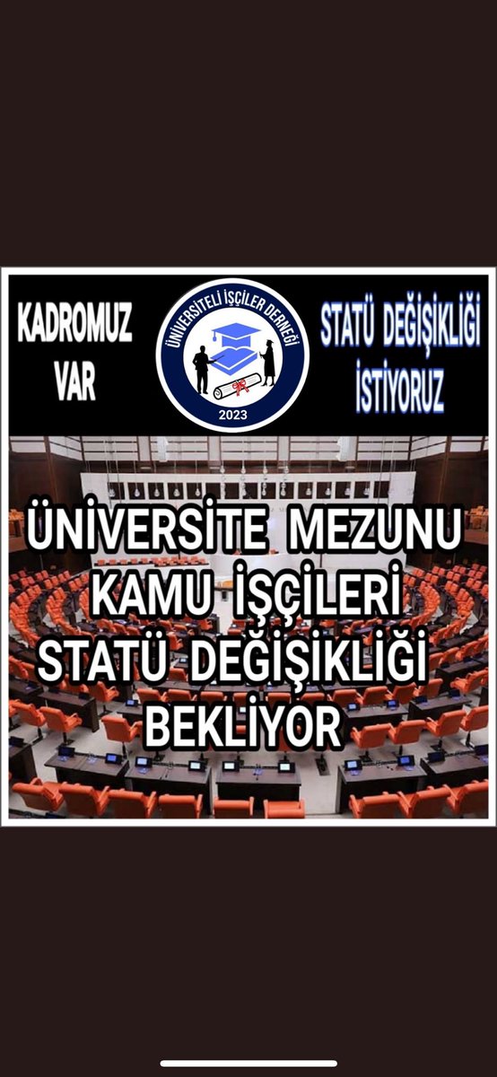 #1MayısVergideGelirdeAdalet
#Sanal1Mayıs İstemiyoruz.
#ÜniversiteliİşçilerDerneği
👷‍♂️Vergide Adalet!
👷‍♂️Tayin-Becaiş!
👷‍♂️Meslek Kodlarımız!
👷‍♂️Kıdem Tazminatı Tavanı!
👷‍♂️#StatüDeğişikliği 
👷‍♂️Sendikal Özgürlük!
👷‍♂️Görev Tanımları!
👷‍♂️Eski İşçi İle Yeni İşçi Farkı!
@RTErdogan @memetsimsek