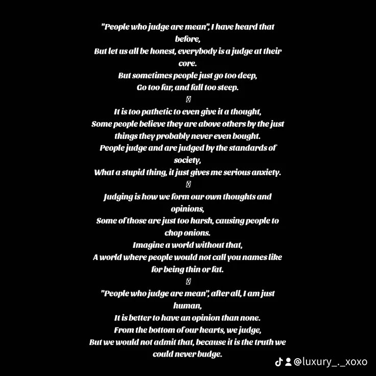 I guess that makes you and I, judges. (My original post is on Tiktok.) #poem #poems #originalpoem #judge #judges #judgement