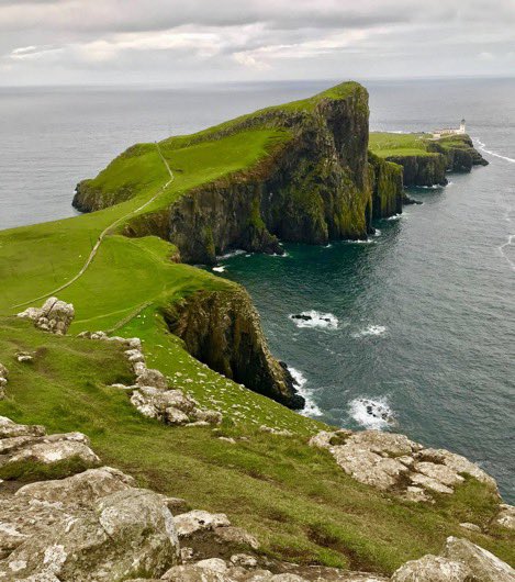 A2: More Often Than Not We Travel to Visit Places, Sites and Attractions.😀 One of My Fav Memories is Neist Point!👍 I Saw a Calendar Page of This Lovely Piece of #Scotland Jutting Out Into the Ocean - And Said I Want to See That!🏴󠁧󠁢󠁳󠁣󠁴󠁿 #TRLT @LindaPeters64 @TheTravelCamel
