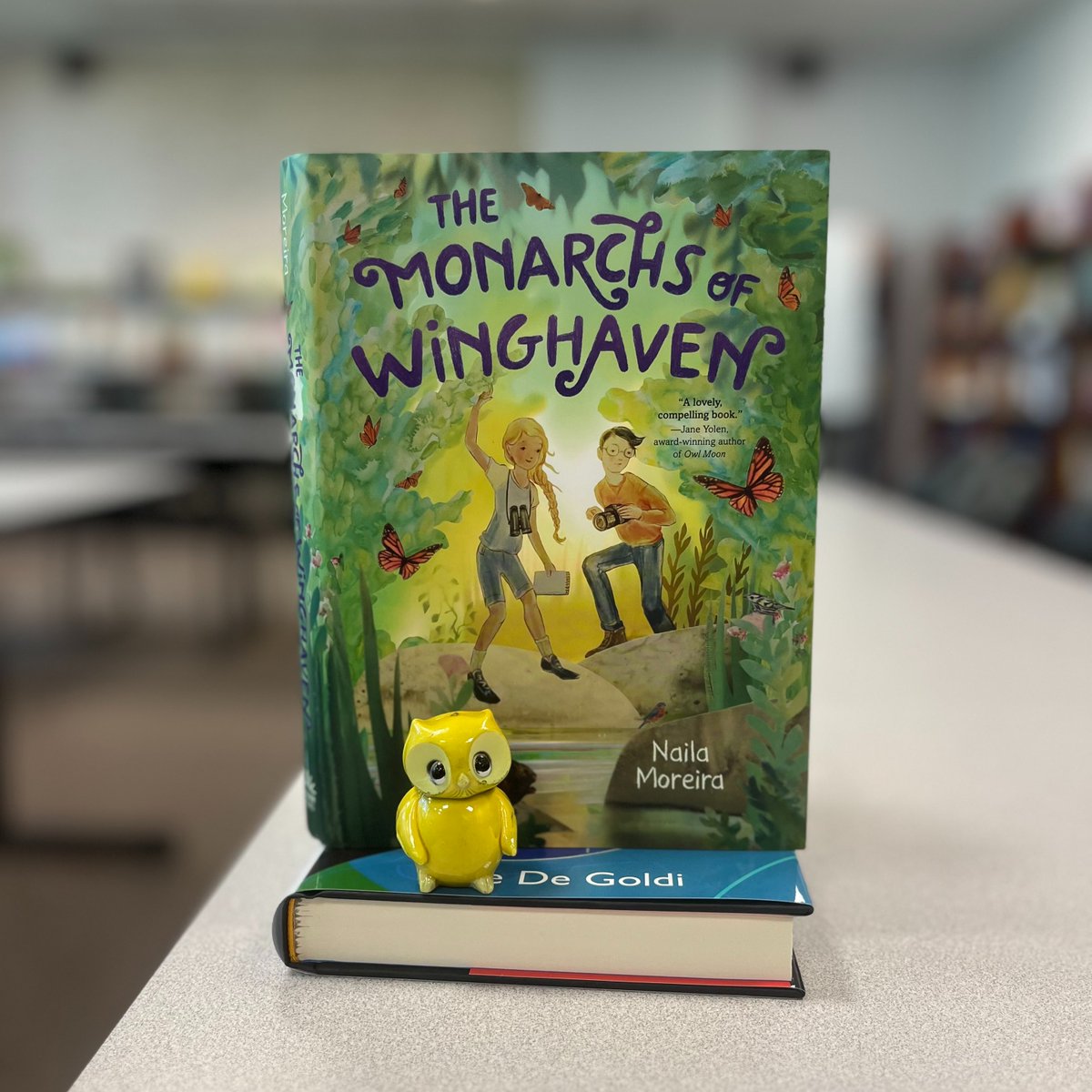 📚🌱🦋 The Monarchs of Winghaven by Naila Moreira. #dailybutlershelfie #PlantSomethingDay #TheMonarchsofWinghaven @nailamoreira @walkerbooksus