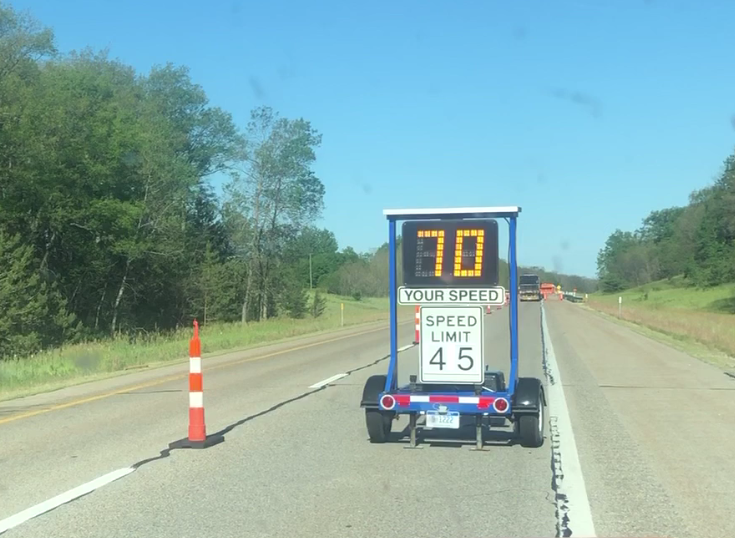 60 in a 45. 65 in a 45. 70 in a 45! And yes, workers were present. Slowing down in work zones gives you more time to react, and could mean the difference in avoiding a crash -- and a tragedy. #TZDTuesday #WorkZoneSafety