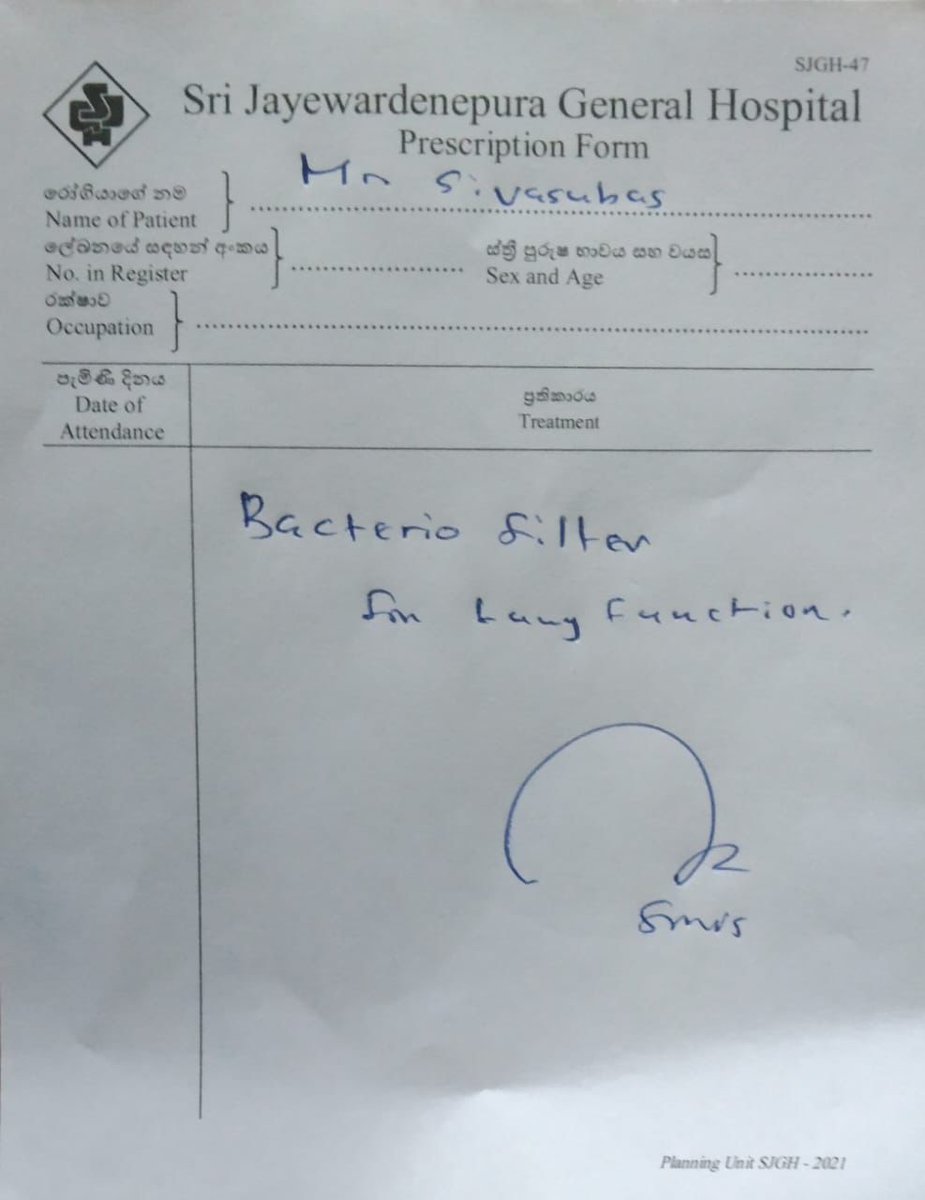 Hi everyone, My colleague Shruthy's dad is about to undergo by pass operation next week. They are urgently in need of the below item to help him breathe before and during the operation.This is currently not anywhere in Colombo. Appreciate if someone can help get a lead.