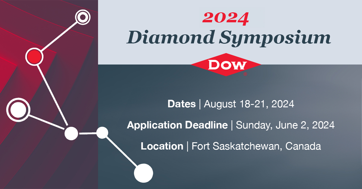 Are you a student at a Canadian university or technical college looking to explore potential careers at #TeamDow? Apply to Diamond Symposium 2024 - a Future Talent Event primarily intended for undergraduate students from diverse communities. Learn more at corporate.dow.com/en-us/careers/…