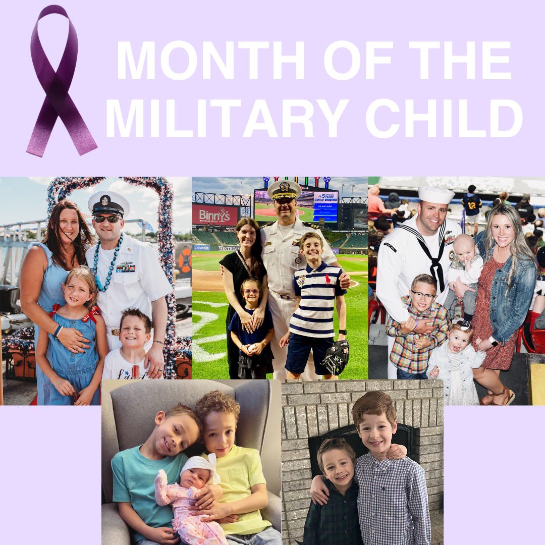 April is Month of the Military Child, but everyday we celebrate and thank children of military families for their bravery and the sacrifices they make. 💜

As we close out this month, please join us in thanking these courageous kids! 🥳

#MonthOfTheMilitaryChild #Navy #USNavy