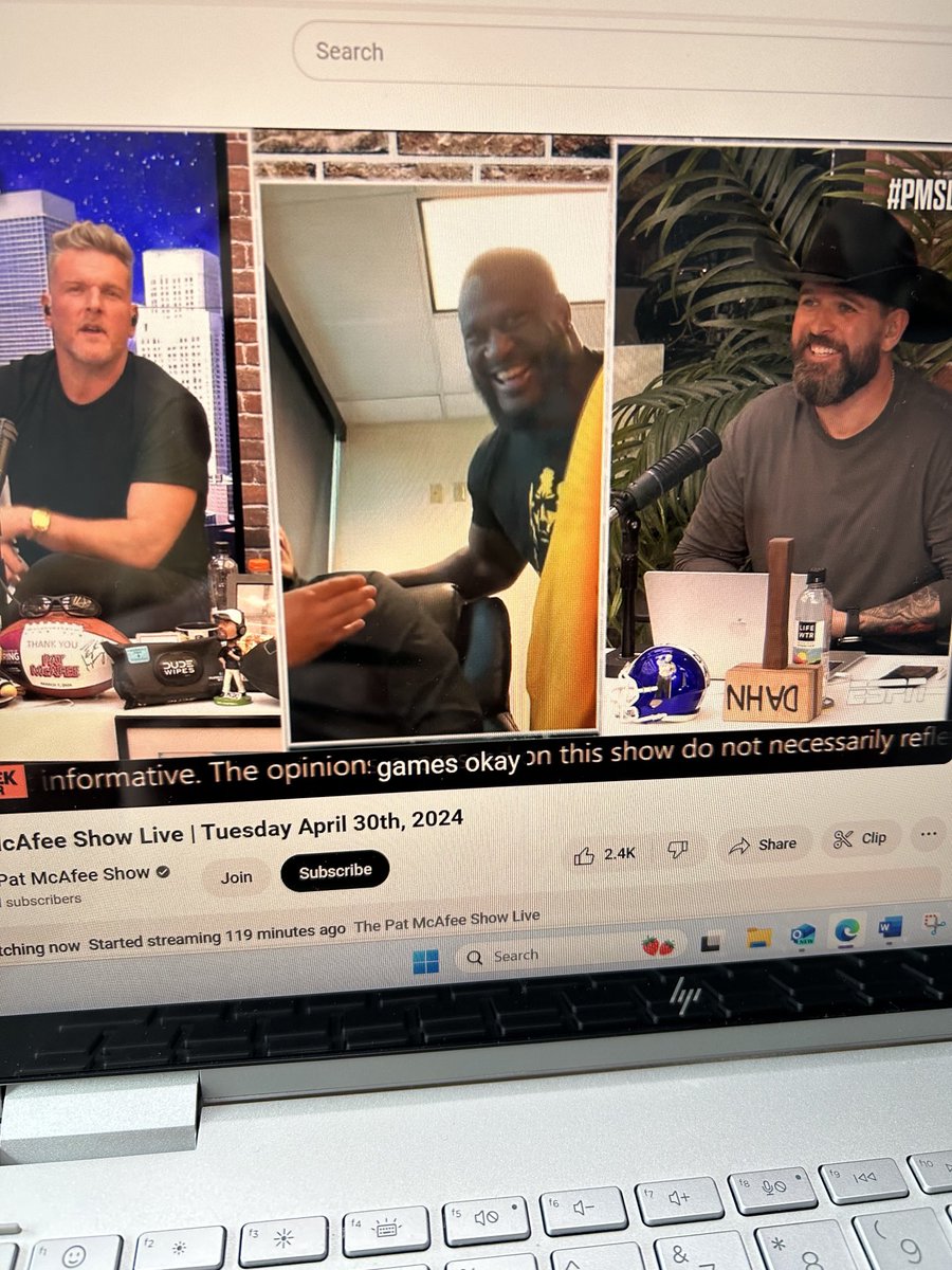 .⁦@jharrison9292⁩ crashing Omar’s interview on the ⁦@PatMcAfeeShow⁩ today! 😂☠️ ⁦@ToneDigz⁩