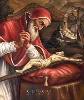 Pope Saint Pius V (1504 - 1572)
He was elected Pope in 1566. He strenuously promoted the Catholic Reformation that was started by the Council of Trent. He encouraged missionary work and reformed the liturgy.
#30April #SaintOfTheDay #StPiusV #PrayForUs #FeastDay #Catholic #KalinaB