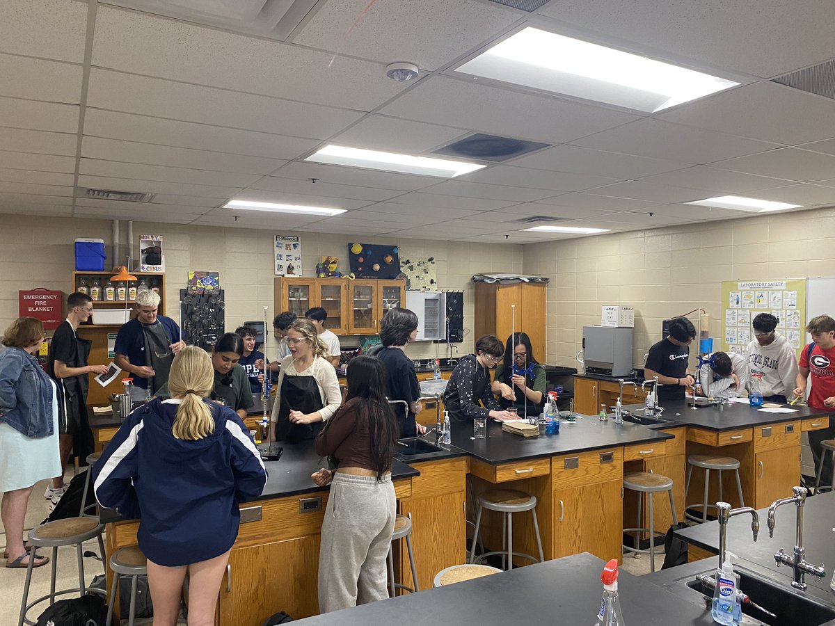 STEMTania's tweet image. The STEM @PopeAcademies students are doing “The Amazing Race” today using calculus and chemistry to solve clues in preparation for the upcoming AP exam! Dr. Kokan &amp;amp; Mr. Smith collaborated for this integrated activity! #STEMCobb #DoingDrivesLearning @ALDCOBB1 @PopeHS1