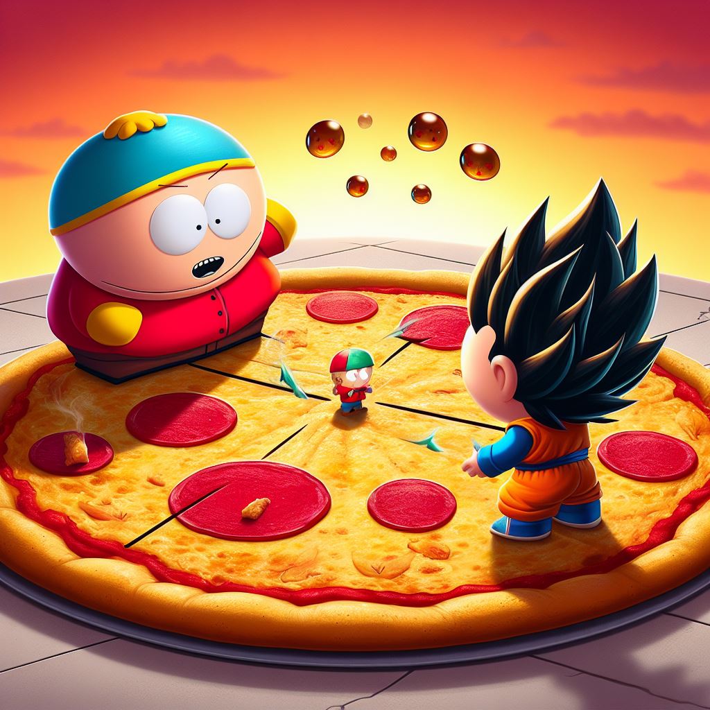 Eric Cartman y Vegeta #EricCartman #Vegeta #SouthPark #DragonBall #IA