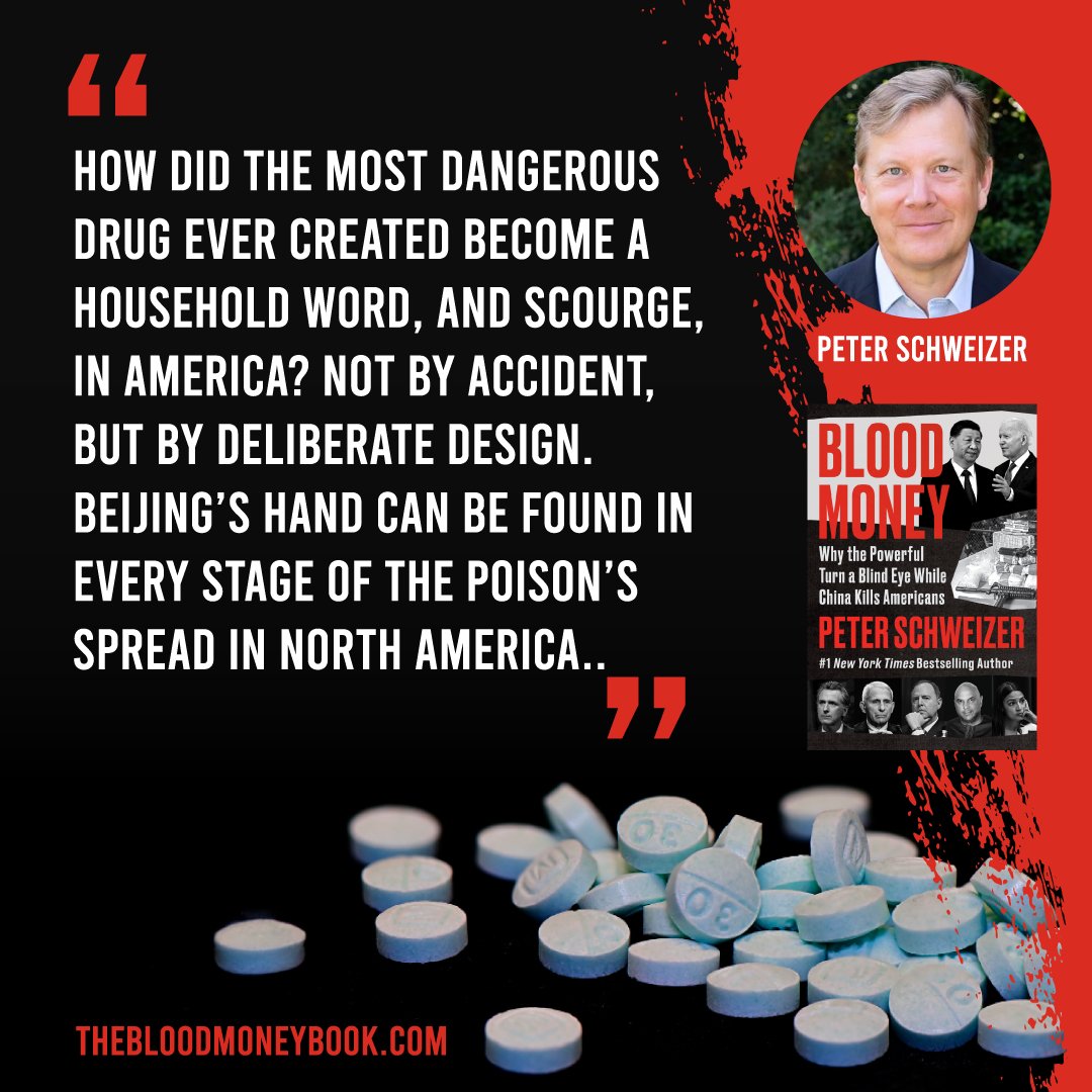 Fentanyl is inextricably linked to #China. Peter Schweizer’s book #BloodMoney is the authoritative voice telling the origin story of the fentanyl trade in #America.

#DrillDown #GAI