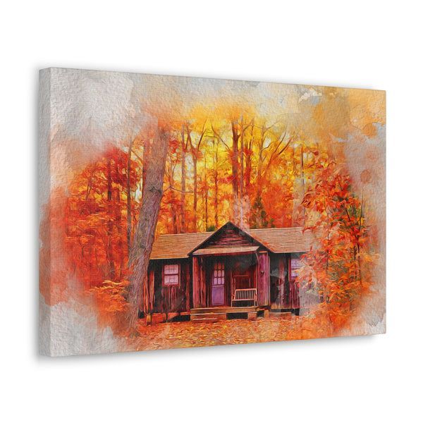 #Cabin Lover #Watercolor Style Art #Canvas Gallery Wraps bluemorningexpressions.myshopify.com/products/cabin… #cctag @Saracom