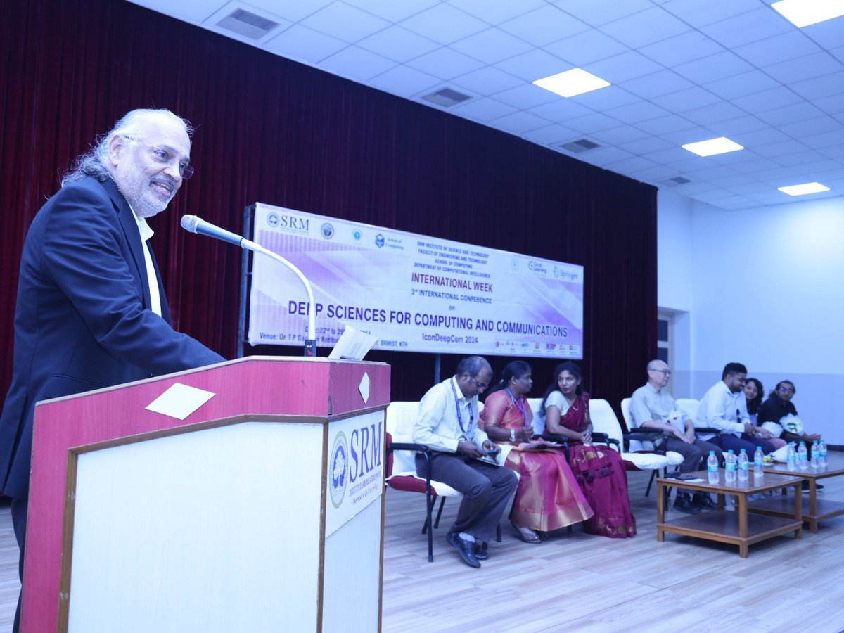 SoC_SRMIST's tweet image. The International Week is organized by Department of CINTEL School of Computing SRMIST for Gen AI, presented in collaboration with Springer, and featuring the third IconDeepCom 2024 from April 22nd to April 26th. 
 #IconDeepCom2024 
 #Springer #srmist #cintel #schoolofcomputing