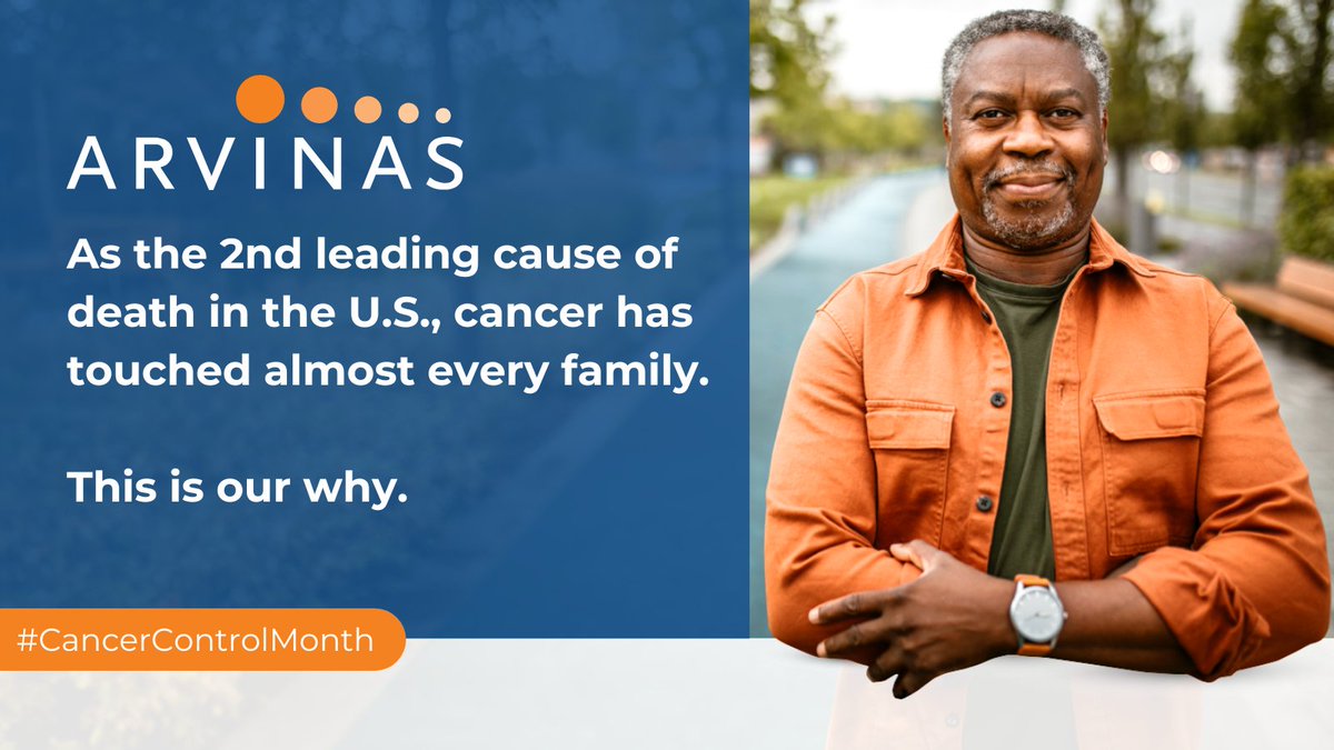 As #CancerControlMonth comes to an end, #TeamArvinas remains committed to our daily mission to improve the lives of patients by driving breakthroughs in #drugdiscovery and address unmet needs in #oncology. Learn more about us here:  bit.ly/3TTT21E