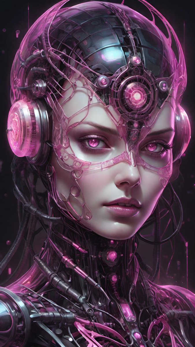 Pink Cyborg.
Dream by WOMBO AI.