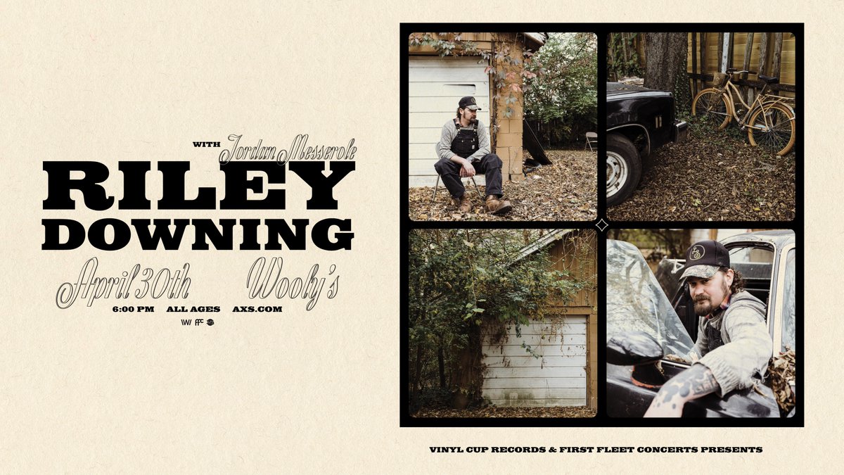 We've got Riley Downing in the building tonight with special guest Jordan Messerole! 👏 6:00 PM | 7:00 PM | All Ages 🎫 axs.com/events/531479/
