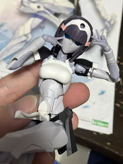 アニメ等々消化しながらノーヴィス組んだ メガロマリアでは一番好みの見た目かも 特典の手パーツが可愛くて良いねコレ