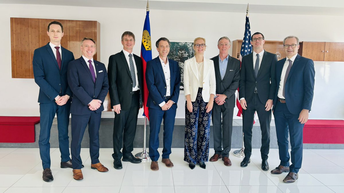 In DC, DPM Monauni met with leadership of 🇱🇮 companies @HiltiNAmerica @ivoclar LGT Capital Partners @NeutrikOfficial & @RiceTec, to discuss business outlook & potential for further growth in the US. For decades, our companies invest in the US & provide thousands of American jobs.