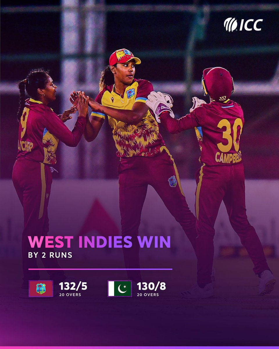 A close finish in Karachi 🔥

West Indies take an unassailable 3-0 lead against Pakistan in the five-match T20I series 👊

#PAKvWI | 🔗: bit.ly/3UtWob0