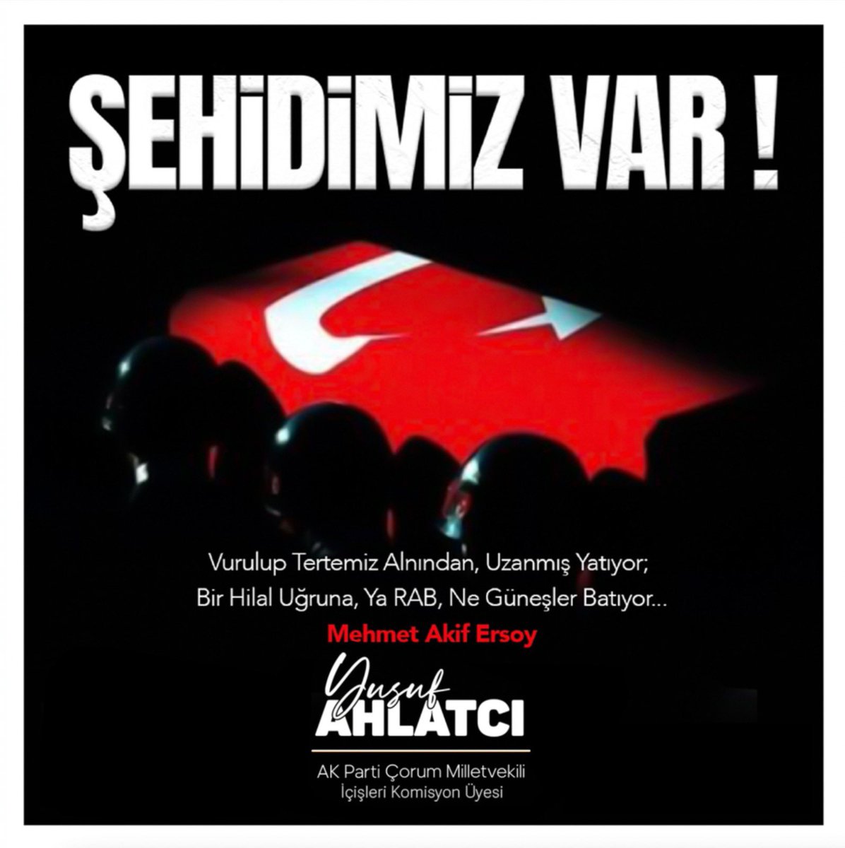 Şırnak’ta askeri aracın devrilmesi sonucu şehit olan kahraman askerlerimize Allah’tan rahmet, aile ve yakınlarına sabır, yaralanan askerlerimize acil şifalar diliyorum. Aziz milletimizin başı sağ olsun.🇹🇷