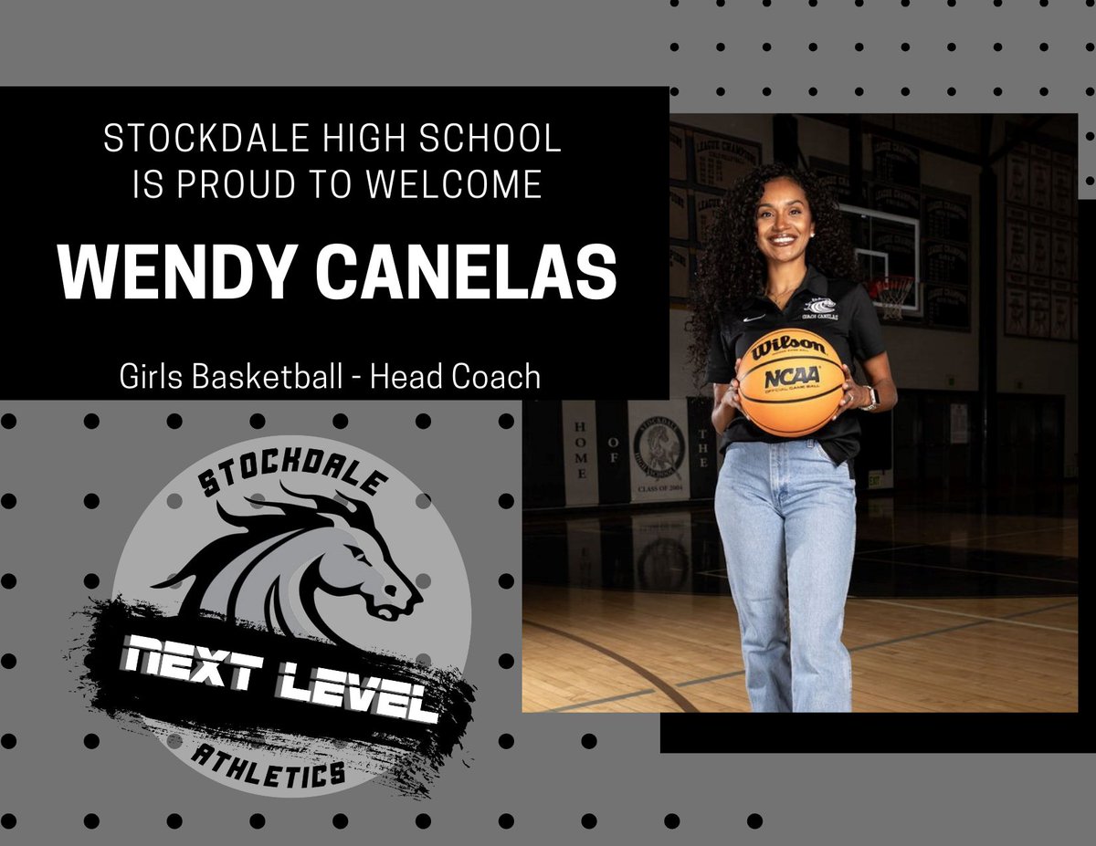 Stockdale High School is excited to announce Wendy Canelas as the next Girls Basketball Head Coach.  

Coach Canelas, 
Mustang Nation officially welcomes you to the family!

Go Mustangs!
@KernHighNetwork