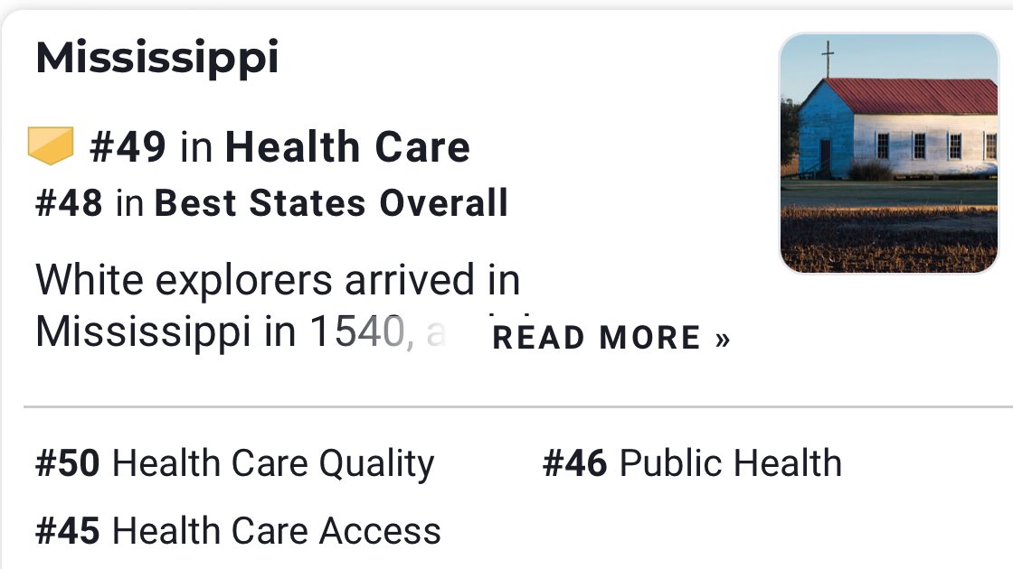 Your state is shit when it comes to healthcare