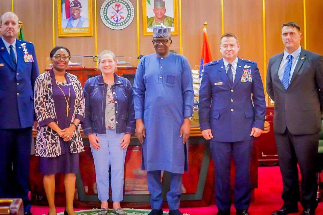 Office of the Honourable Minister of State for Defence, Ministry of Defence, FCT - Abuja STRENGTHENING BILATERAL COOPERATION WITH THE UNITED STATES DEPARTMENT OF DEFENCE Date: April 30, 2024 The Honourable Minister of State for Defence, Dr. Bello Muhammed Matawalle MON,