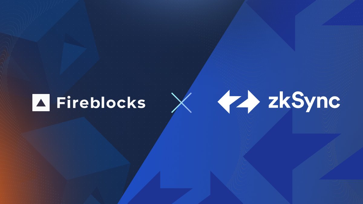 We're excited to share that Fireblocks has now integrated with @zksync! Fireblocks customers can now effortlessly create and launch their own customizable hyperchains on zkSync, with the security guarantees of ZK rollups. Discover more here → fireblocks.com/blog/fireblock…