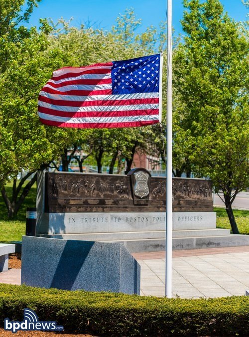 All flags on all Boston Police Facilities will be lowered to half-staff from sunrise to sunset on Friday, May 3, 2024 in honor and remembrance of Billerica Police Sergeant Ian Taylor, who was killed in the line of duty on April 26, 2024.