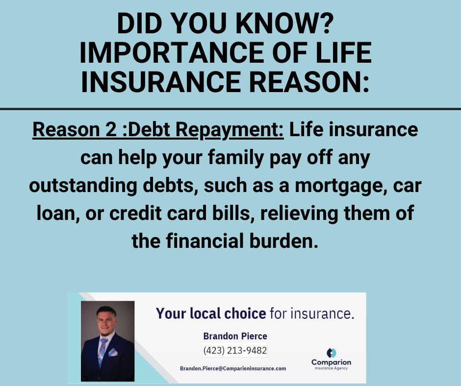 Did you know? The importance of life insurance reason 2! #Lifeinsurance #Lifeinsurancematters #Lifeinsuranceislove
