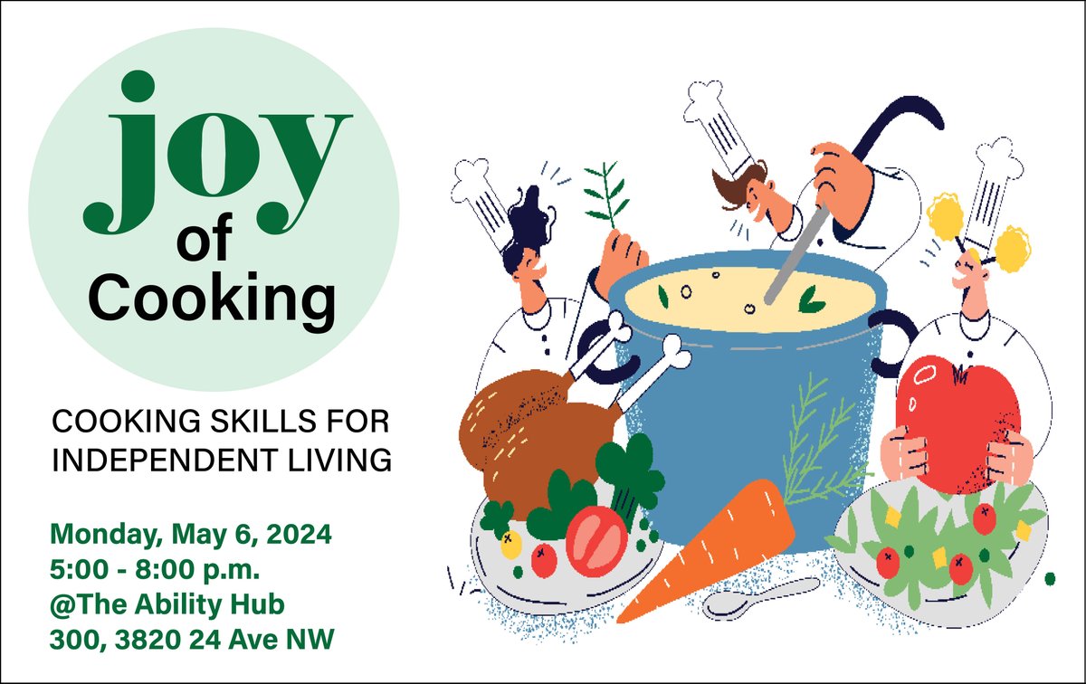 Increase your confidence in the kitchen with our Joy of Cooking: Cooking skills for independent living class. Mon. May 6 ~ 5-8 pm. This session is a great way to help you sharpen your cooking skills, while learning about kitchen safety and cooperation. sinneavefoundation.org/event/the-joy-…